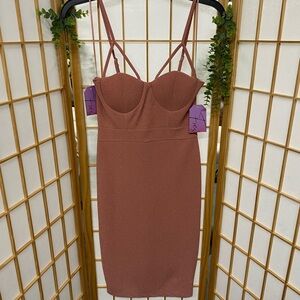 Elegant Mauve Mini Dress
